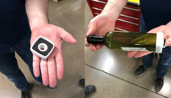 Tri-S Bottle Screen Printer | A square base cap | NW Rapid Manufacturing