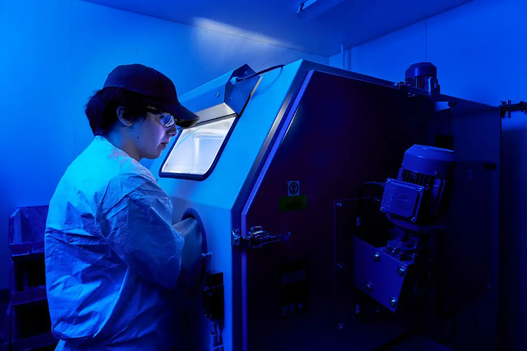 3D SLS Bead Blasting | NW Rapid Mfg